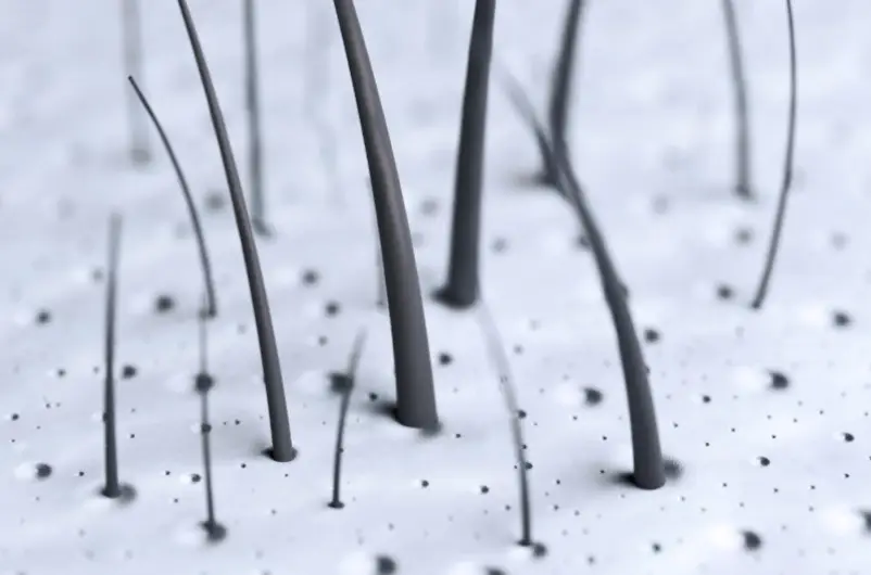 Implante capilar mes a mes - mes 3 nuevos brotes - Clínica de implante capilar en Medellín Be Dharma