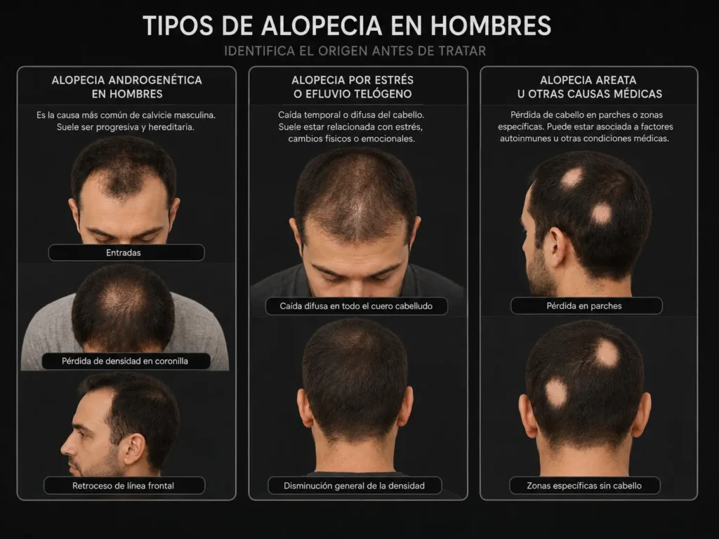 Tipos de alopecia en hombres - Be Dharma Hair