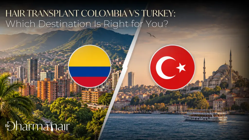 Hair Transplant Colombia vs Turkey Which Destination Is Right for You - Be Dharma Hair - Medellin