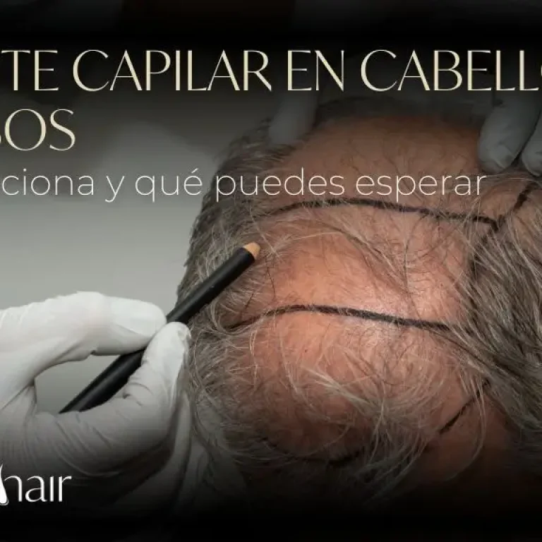 Implante capilar en cabello canoso en Medellín, Colombia - Dharma hair
